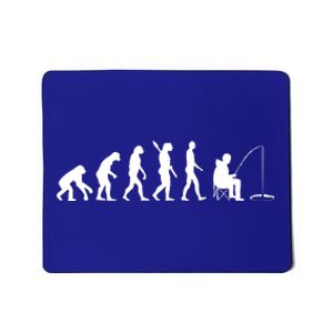 Human Evolution Ice Fishing Mousepad