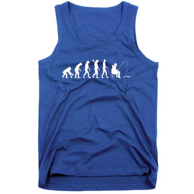 Human Evolution Ice Fishing Tank Top