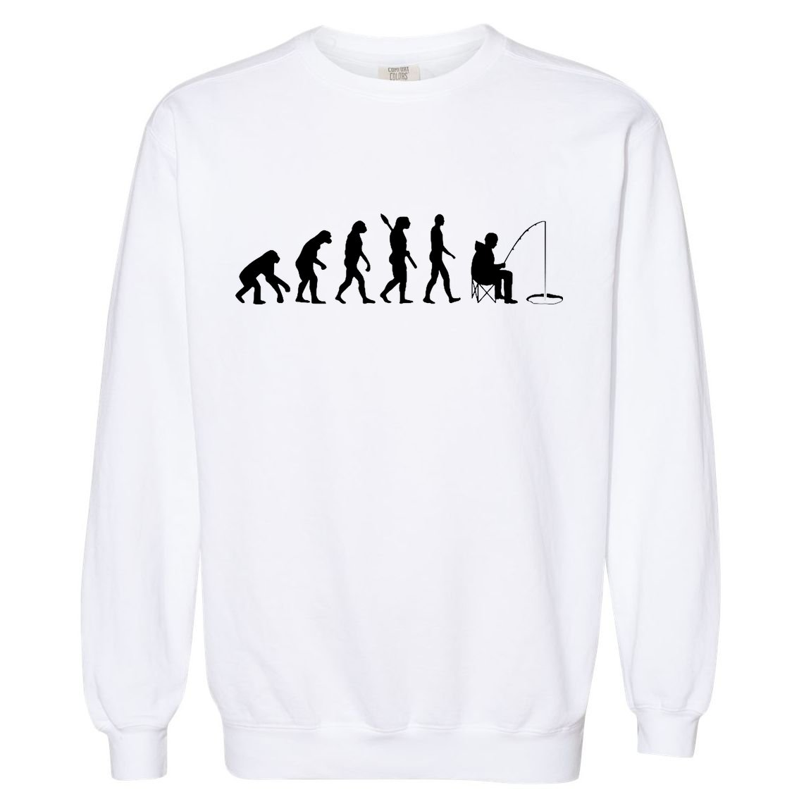 Human Evolution Ice Fishing Garment-Dyed Sweatshirt