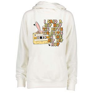 Happy Easter I Said A Hip Hop The Hippie To The Hip Hip Hop Womens Funnel Neck Pullover Hood