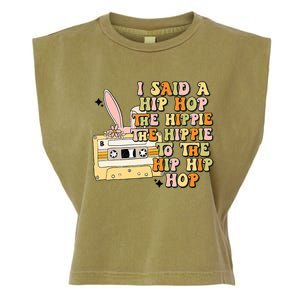 Happy Easter I Said A Hip Hop The Hippie To The Hip Hip Hop Garment-Dyed Women's Muscle Tee