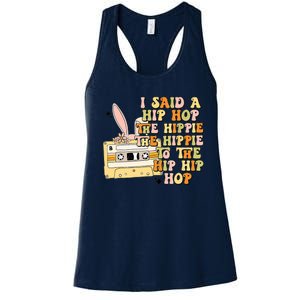 Happy Easter I Said A Hip Hop The Hippie To The Hip Hip Hop Women's Racerback Tank