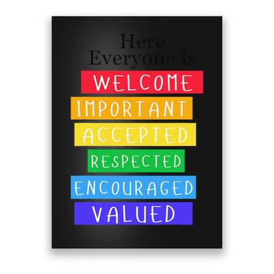 Here Everyone Is Welcome Important Idaho Teacher Funny Poster