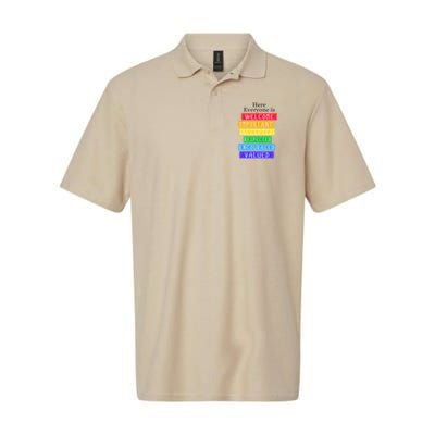 Here Everyone Is Welcome Important Idaho Teacher Funny Polo