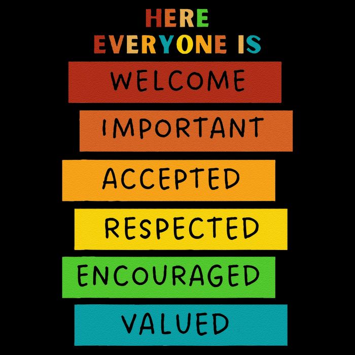 Here Everyone Is Welcome Important Accepted Respect Teacher Zip Tote Bag