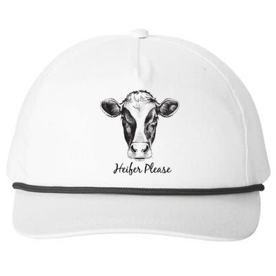 Heifer Please Funny Cow Snapback Five-Panel Rope Hat