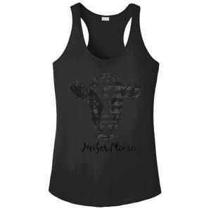 Heifer Please Funny Cow Ladies PosiCharge Competitor Racerback Tank