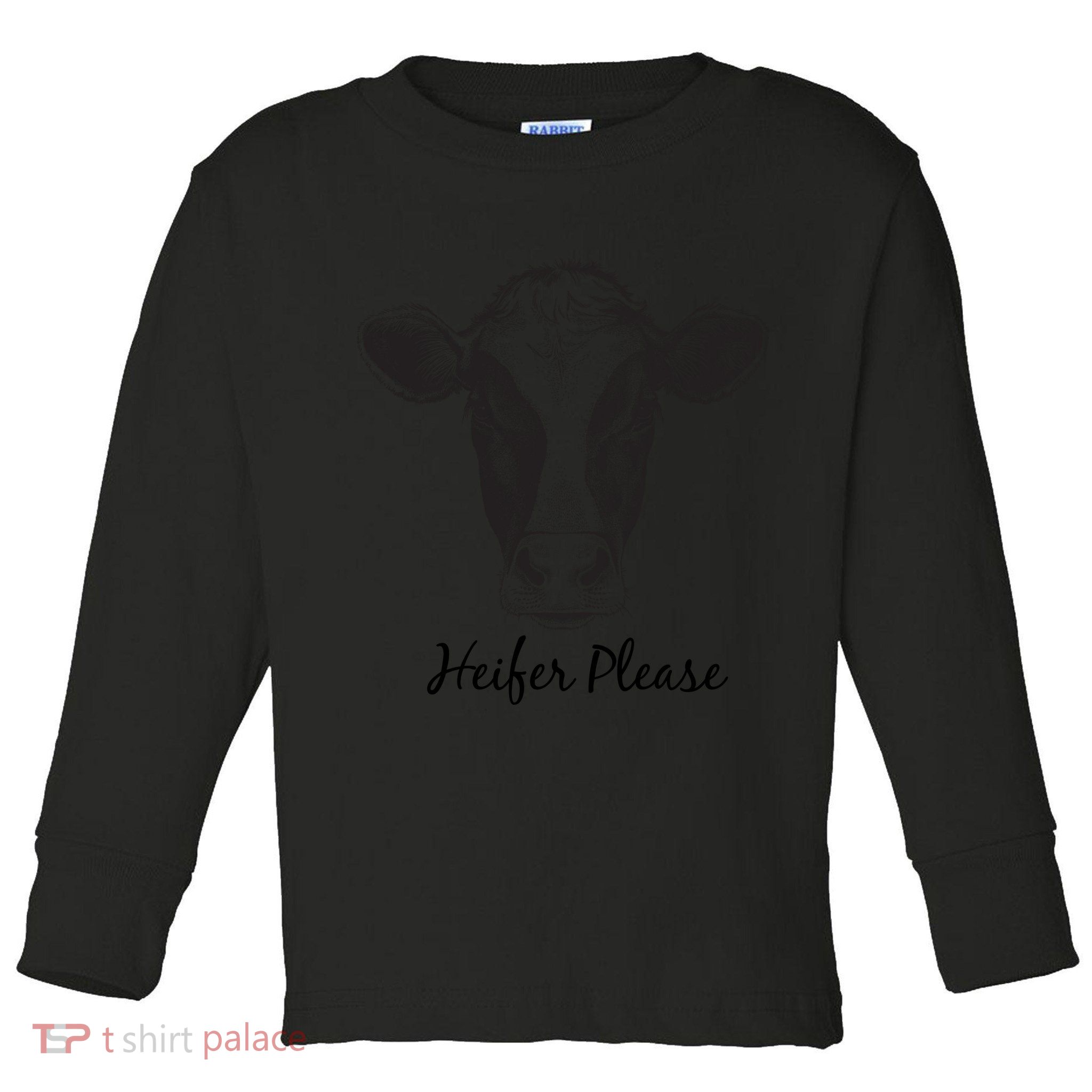 Heifer Please Funny Cow Toddler Long Sleeve Shirt