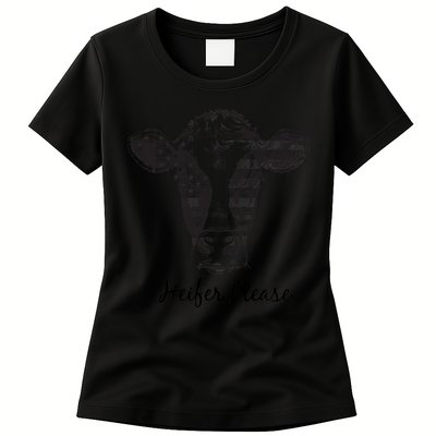 Heifer Please Funny Cow Womens T-Shirt