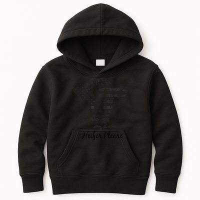 Heifer Please Funny Cow Kids Hoodie
