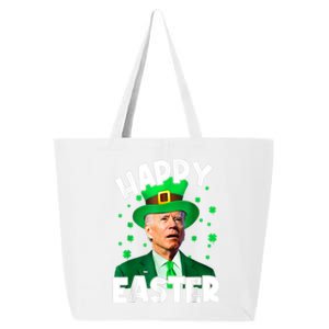 Happy Easter Joe Biden Leprechaun Shamrock St Patrick's Day 25L Jumbo Tote