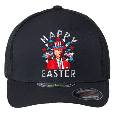 Happy Easter Joe Biden 4th Of July Memorial Independence Day Gift Flexfit Unipanel Trucker Cap