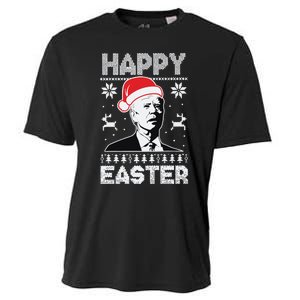 Happy Easter Joe Biden Funny Confused Joe Biden Ugly Christmas Cooling Performance Crew T-Shirt