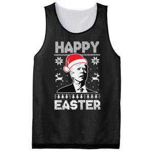 Happy Easter Joe Biden Funny Confused Joe Biden Ugly Christmas Mesh Reversible Basketball Jersey Tank