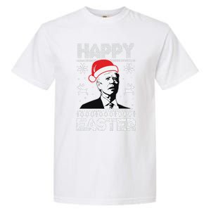 Happy Easter Joe Biden Funny Confused Joe Biden Ugly Christmas Garment-Dyed Heavyweight T-Shirt