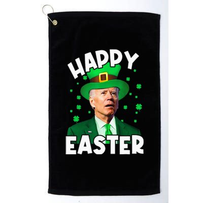 Happy Easter Joe Biden Leprechaun Shamrock St Patrick's Day  Platinum Collection Golf Towel