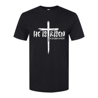 Happy Easter Jesus He Is Risen Indeed Christian Softstyle® CVC T-Shirt