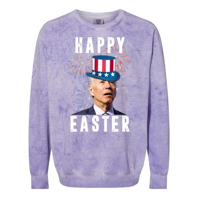 Happy Easter Joe Biden Funny 4th Of July Colorblast Crewneck Sweatshirt