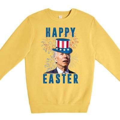 Happy Easter Joe Biden Funny 4th Of July Premium Crewneck Sweatshirt