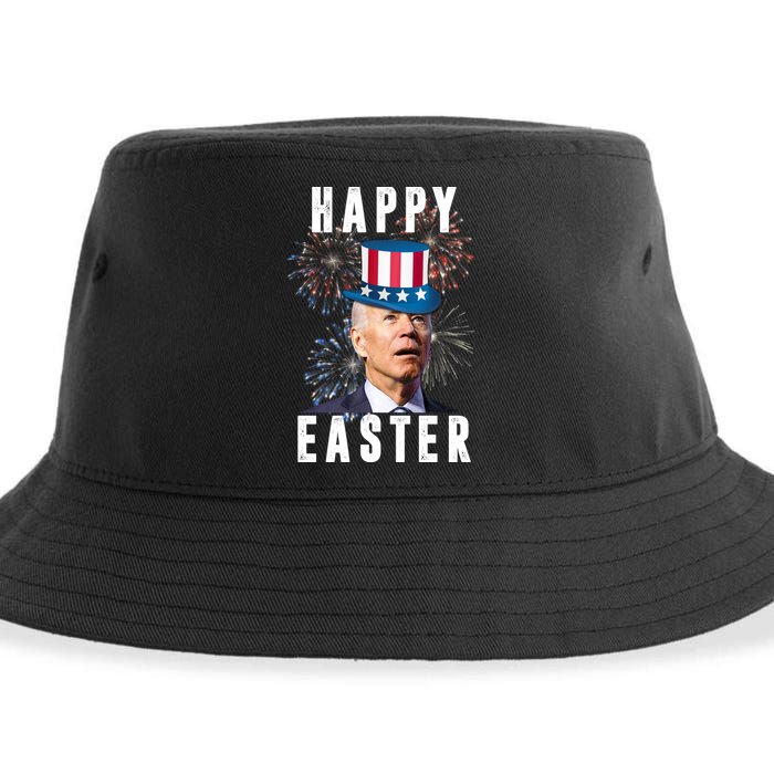 Happy Easter Joe Biden Funny 4th Of July Sustainable Bucket Hat