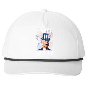 Happy Easter Joe Biden Funny 4th Of July Snapback Five-Panel Rope Hat