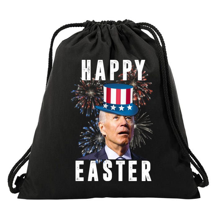 Happy Easter Joe Biden Funny 4th Of July Drawstring Bag