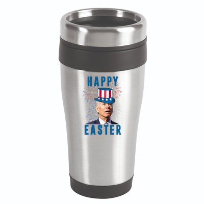 Happy Easter Joe Biden Funny 4th Of July 16oz Travel Tumbler