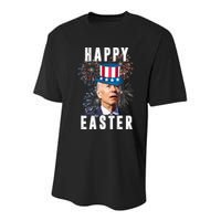 Happy Easter Joe Biden Funny 4th Of July Youth Performance Sprint T-Shirt