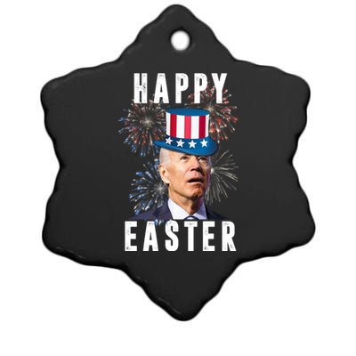 Happy Easter Joe Biden Funny 4th Of July Ceramic Star Ornament