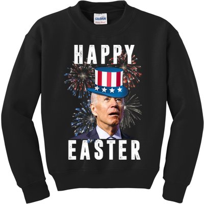 Happy Easter Joe Biden Funny 4th Of July Kids Sweatshirt