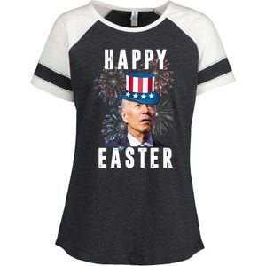 Happy Easter Joe Biden Funny 4th Of July Enza Ladies Jersey Colorblock Tee