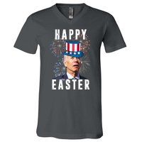 Happy Easter Joe Biden Funny 4th Of July V-Neck T-Shirt