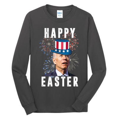 Happy Easter Joe Biden Funny 4th Of July Tall Long Sleeve T-Shirt