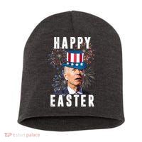 Happy Easter Joe Biden Funny 4th Of July Short Acrylic Beanie