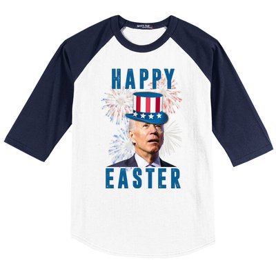 Happy Easter Joe Biden Funny 4th Of July Baseball Sleeve Shirt