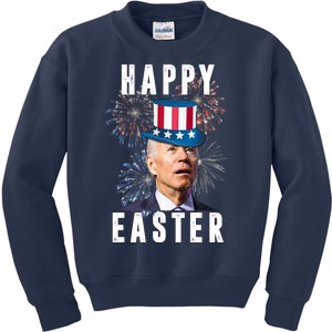 Happy Easter Joe Biden Funny 4th Of July Kids Sweatshirt