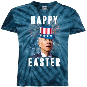 Happy Easter Joe Biden Funny 4th Of July Kids Tie-Dye T-Shirt