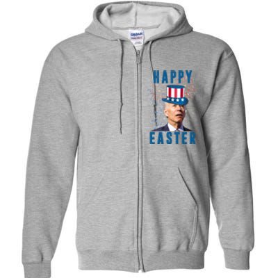 Happy Easter Joe Biden Funny 4th Of July Full Zip Hoodie