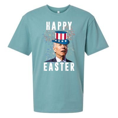 Happy Easter Joe Biden Funny 4th Of July Sueded Cloud Jersey T-Shirt