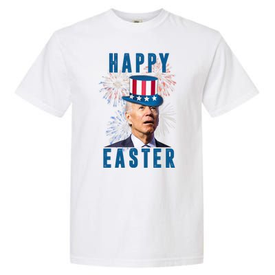 Happy Easter Joe Biden Funny 4th Of July Garment-Dyed Heavyweight T-Shirt