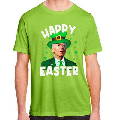 Happy Easter Joe Biden Leprechaun Shamrock St Patrick's Day Adult ChromaSoft Performance T-Shirt