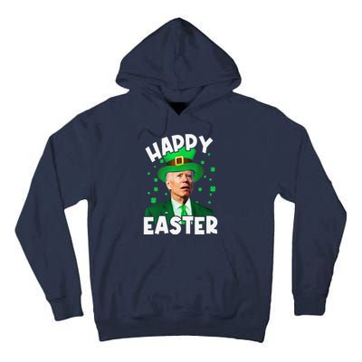 Happy Easter Joe Biden Leprechaun Shamrock St Patrick's Day Tall Hoodie