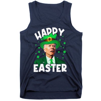 Happy Easter Joe Biden Leprechaun Shamrock St Patrick's Day Tank Top