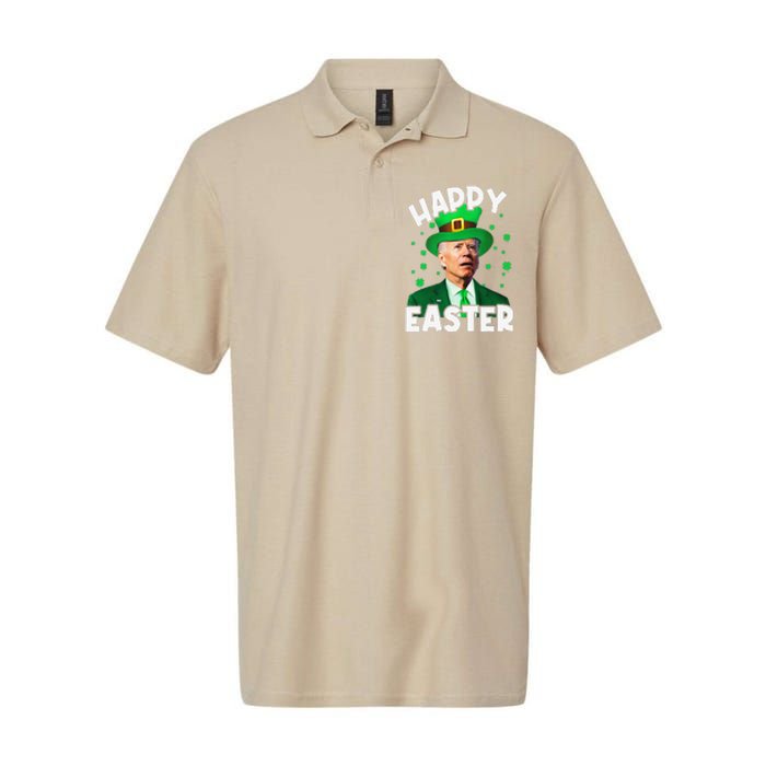 Happy Easter Joe Biden Leprechaun Shamrock St Patrick's Day Softstyle Adult Sport Polo