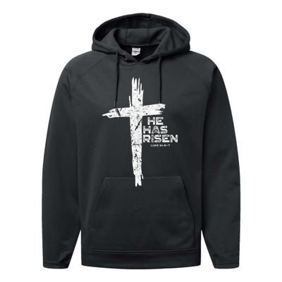 Happy Easter Jesus He Has Risen Religious Christian Performance Fleece Hoodie