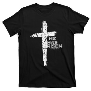 Happy Easter Jesus He Has Risen Religious Christian T-Shirt