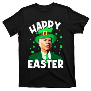 Happy Easter Joe Biden St Patricks Day Leprechaun Confused T-Shirt