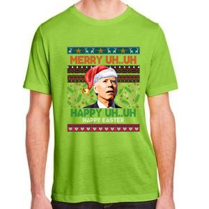 Happy Easter Joe Biden Merry Uh Uh Ugly Christmas Gift Adult ChromaSoft Performance T-Shirt