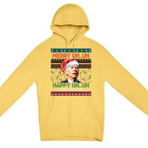 Happy Easter Joe Biden Merry Uh Uh Ugly Christmas Gift Premium Pullover Hoodie