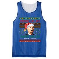 Happy Easter Joe Biden Merry Uh Uh Ugly Christmas Gift Mesh Reversible Basketball Jersey Tank